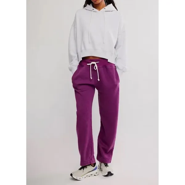 NWT Free People Movement Final‎ Call Pants/Deep Mulberry Medium - Image 8
