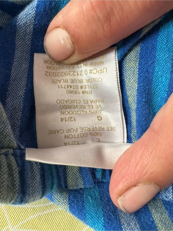 Secret Treasures Blue Striped Pj Pants - Image 8