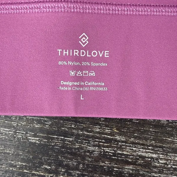 Thirdlove Purple Wire Free Racerback Athletic Sport Bra L - Image 6