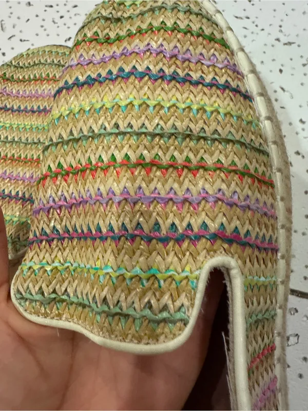 Woven Multicolor Espadrille Slip-On Women's Shoe - Image 3