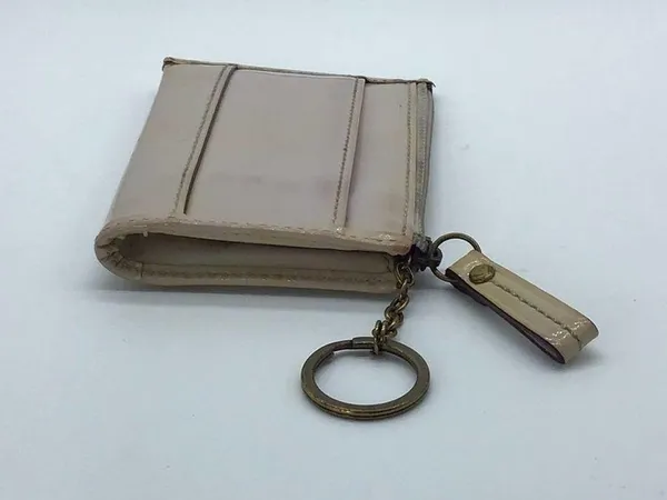 Coach patent shiny leather gray/purple wallet - Image 4