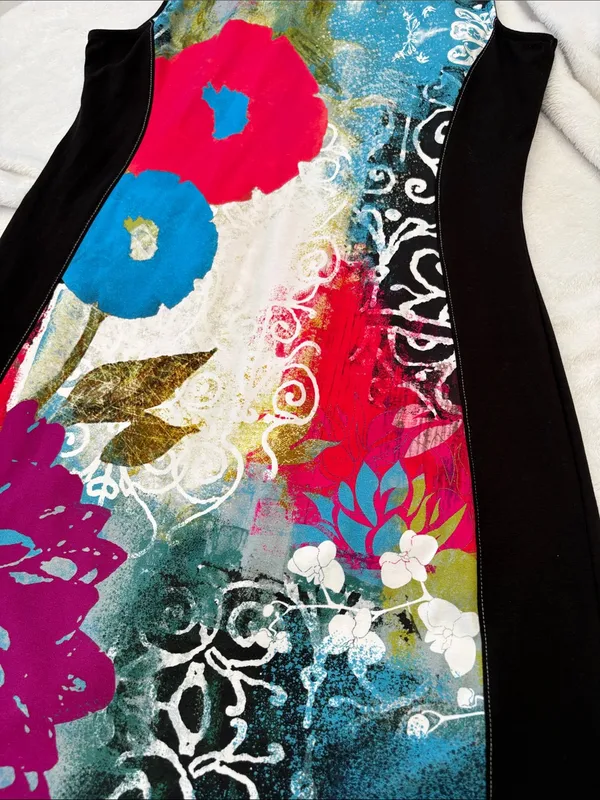 Dolcezza size medium new dress short art wearable artsy unique colorful - Image 10