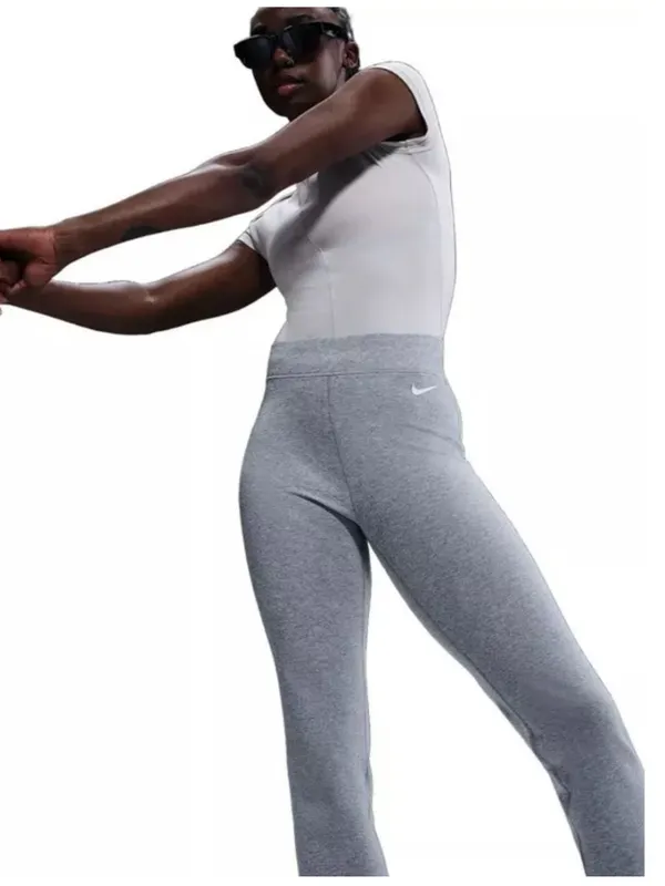 NWT Nike Women's Sportswear Classic High-Waisted Bootcut Pants Grey Pull On S - Image 4