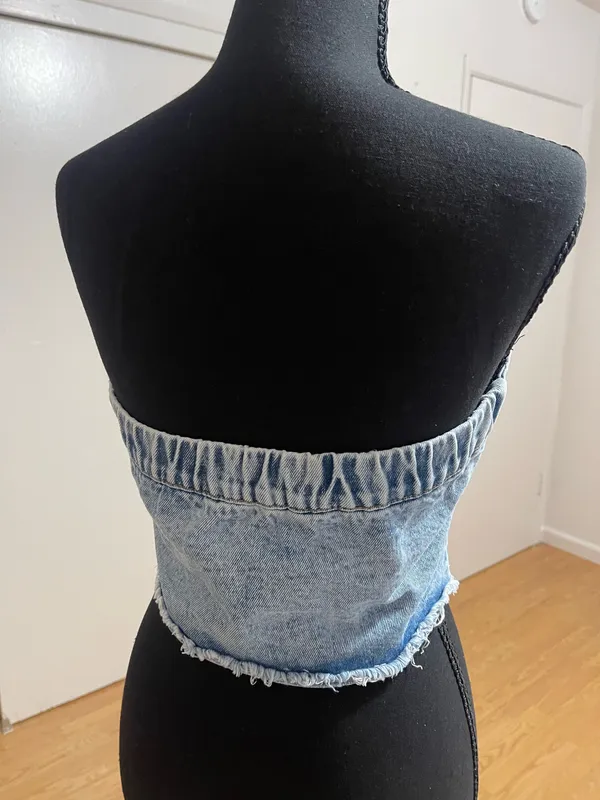 Denim top Blue Size M - Image 2