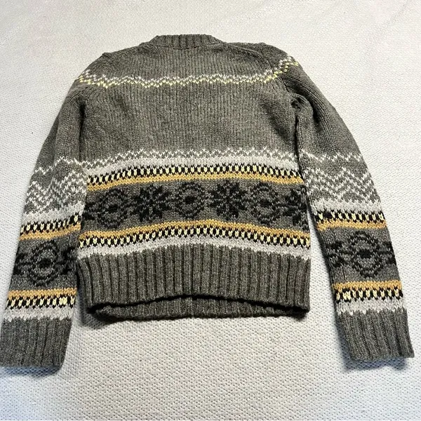 J. Crew Grey Winter Thick Mohair & Wool Sweater Size XSmall EUC - Image 4