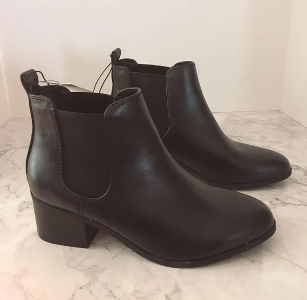 Black Ankle Boots, Size 7 1/2 - Image 2