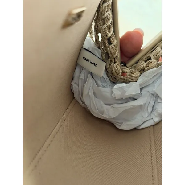 NEW | Cult Gaia Zuma Mini Woven Crossbody Tote Sand Top Handle Bag NWT $458 - Image 11
