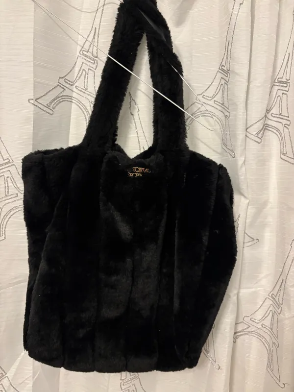 Victoria's Secret fur purse large inside casual or western wear.tote - Image 2