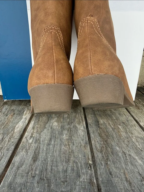 Arizona Maybrook Tan Brown Womans Western Cowboy Boots Size 7.5 Coatal Cowgirl - Image 8