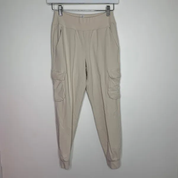 ALO Yoga High Rise Cargo Sweat Pant Cuffed Jogger 7/8 Size XS Womens - Image 2