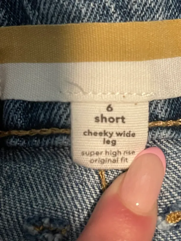 Wide Leg Jeans Blue Size 6 - Image 5