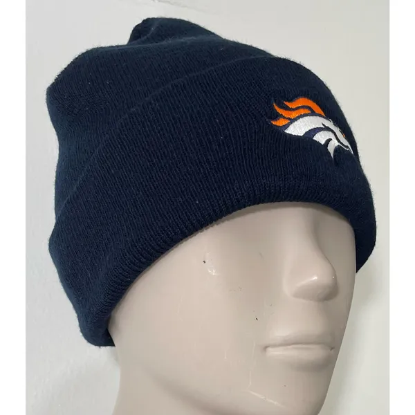 Navy Blue Denver Broncos Super Bowl XLVIII Knit Hat - Image 8