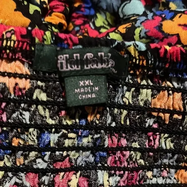 Wild Fable Multicolor Floral Tube Top Women 2XL Smocking - Image 3