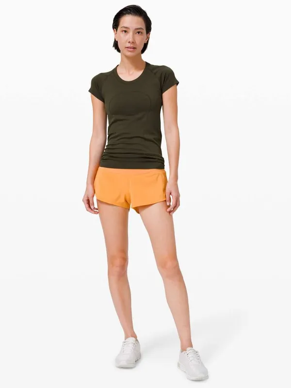 Lululemon Swiftly Tech Short Sleeve Crew Dark Olive Size 4 - Image 3