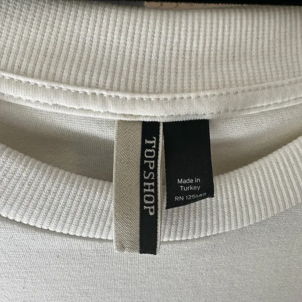 Topshop White Boxy Muscle Tee blouse - Image 3