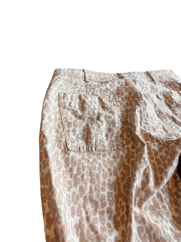 Anthropologie The Wanderer Animal Print Pants Trousers Cropped Length Size 28 - Image 11