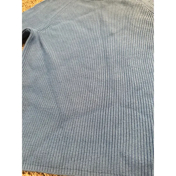 Banana Republic Womens Serenity Blue Ribbed Crewneck Pullover‎ Sweater S - Image 3