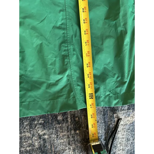 L.L. Bean Waterproof Shell Hoodie Parka Green Women's Size XL Outdoor Rain Coat - Image 6