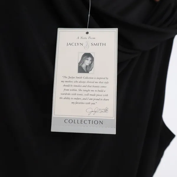 Jaclyn Smith Dress Womens XXL Cowl Neck Sheath Black Draped Sleeveless NEW - Image 3