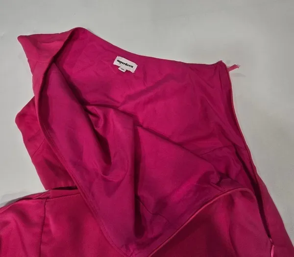 Superdown Crystal Mini Dress in Hot Pink - Image 7