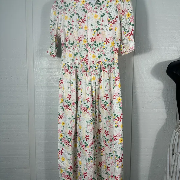 The EWE White Floral Short Sleeve Dress Size Small NWT - Image 6