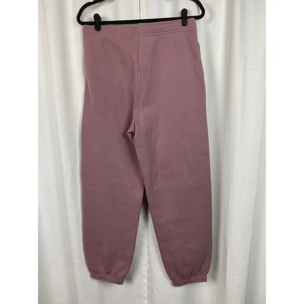 Aritzia Claremont Purple Pink Sweatfleece Cozy Fleece Jogger Pants Sz.M NWT - Image 9