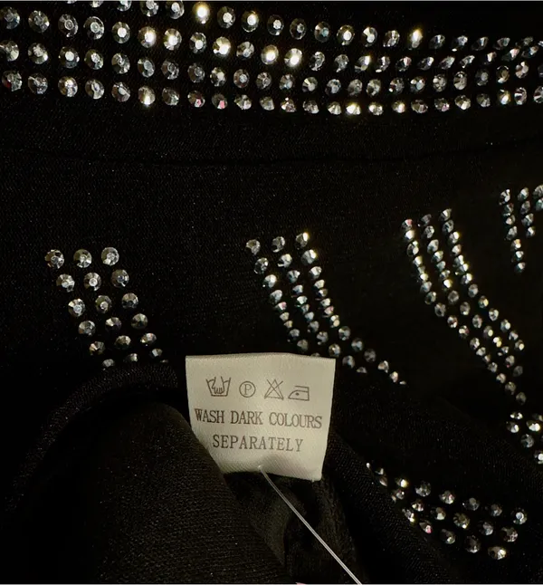 Boutique Black and Silver rhinestone mini dress - Image 9