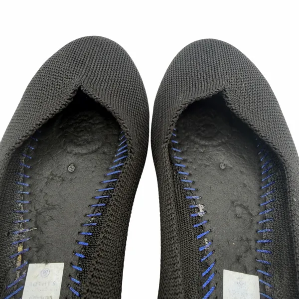 Rothy’s The Flat Black Round Toe Slip On Size 6 Knit Comfort Classic‎ Washable - Image 9