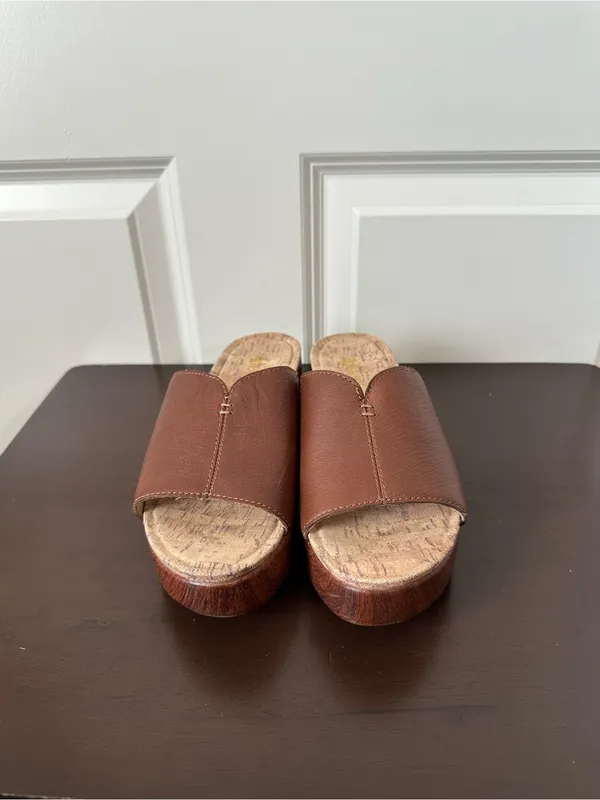 Algeria Women’s Triniti Platform Wedge Slide Sandal Size 36 5.5 - Image 2