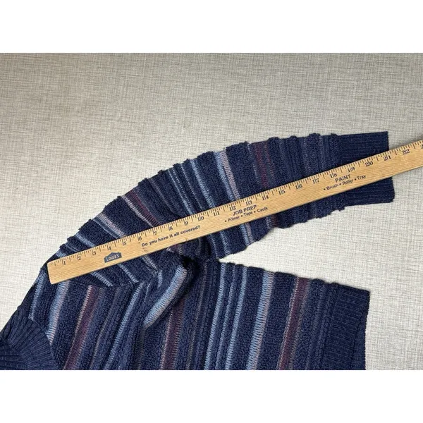Dress Barn XL‎ Womens Sweater Acrylic Dweater Pull Over NEW Blue Stripe - Image 9