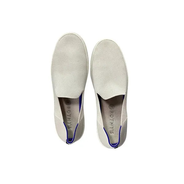 Rothy's Women's The Original Slip On Sneaker White Sand Textile Size 10‎ - Image 6