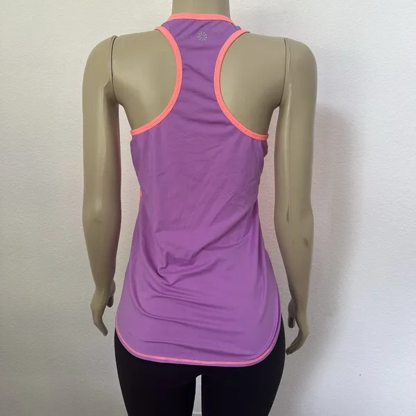 Athleta Neon Colorblock Racerback Tank Top Sz Medium Gym Yoga Athleisure Pilates - Image 3