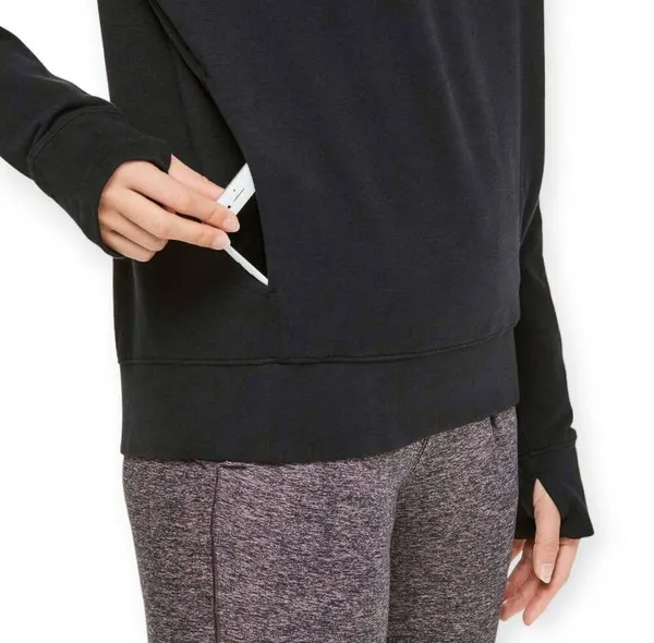 Lululemon | Sz 4 | Go Forward Black Funnel Neck Long-Sleeve Pullover Sweatshirt - Image 4