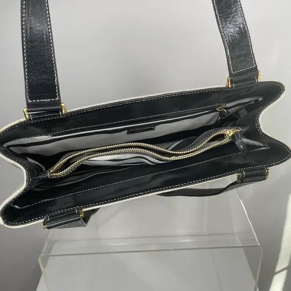 Kate Spade- Cream & Black Satchel - Image 2