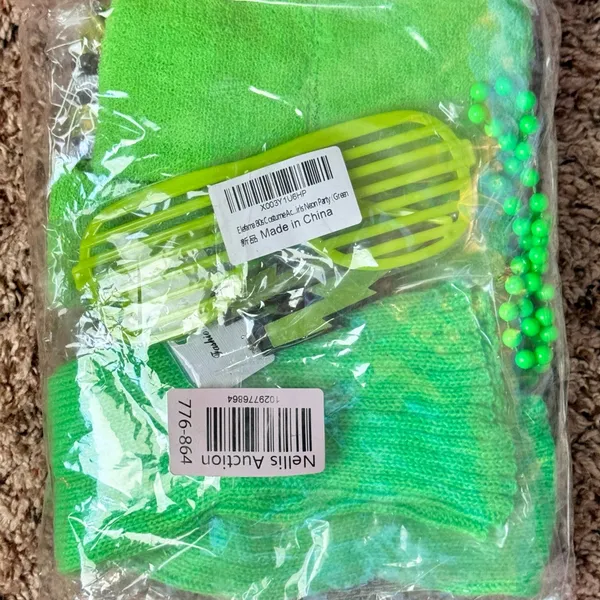 🎃NWT 80s‎ neon costume set Green - Image 2