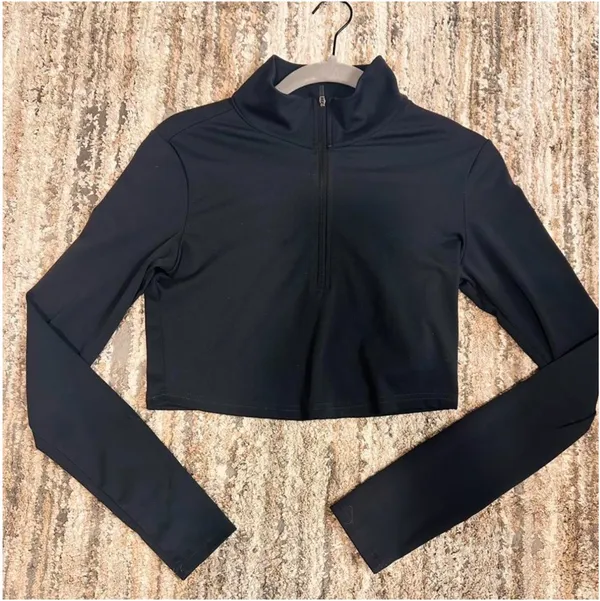 Women’s gold hinge half zip - Image 2