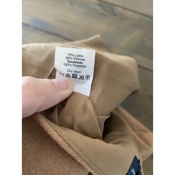J‎ Crew The Pencil Skirt Brown Wool Blend Skirt Size 4 Lined Back Vent Career - Image 8