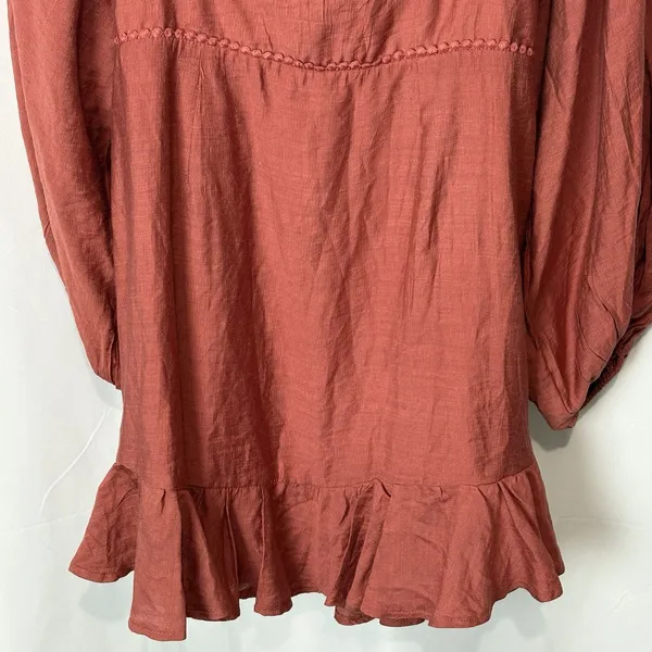 NWT Selfie Leslie XL Catch Feelings Dress Rose Red Milkmaid Coquette HoCo Rush - Image 7