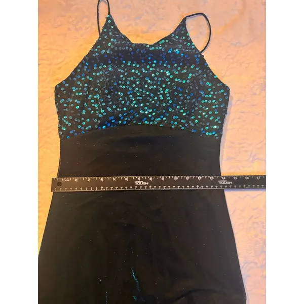BLONDIE and ME EVENING, Size 7/8, Teal, Sparkle/Lined w/Sequins. Made In USA - Image 10