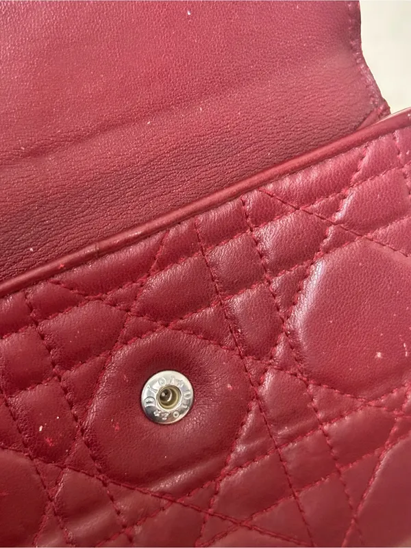 Christian Dior Lady Dior Leather Compact Wallet - Image 8