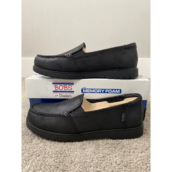 New Skechers BOBS Chill Lugs Central Look Black Loafers Women’s Size 8.5 - Image 2