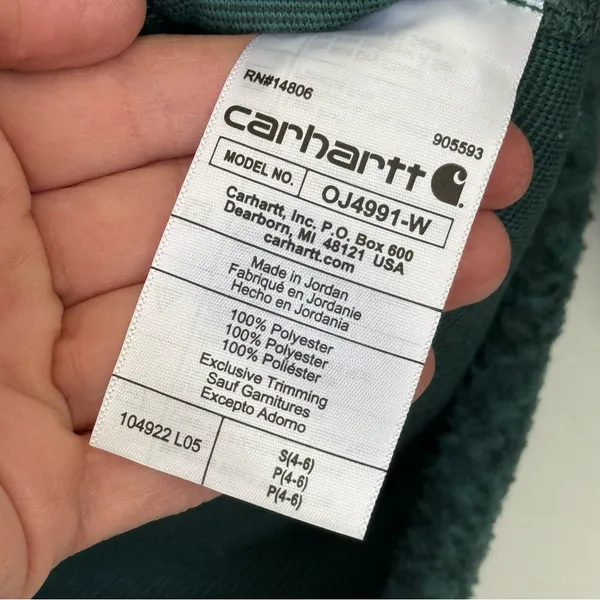 Carhartt‎ fleece pullover relaxed fit Size Small - Image 10
