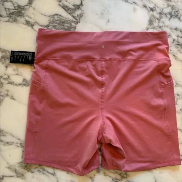 NWT Ideology Women’s Bike Shorts | Size 2X | Pink | Pockets & Stretch Waist - Image 4