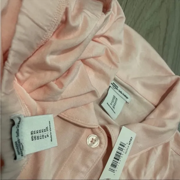 Amazon Essentials Blush Pink Women's Pajama Set Size XL - Image 2