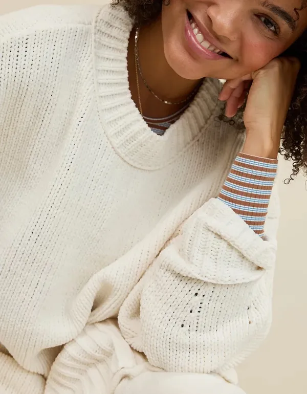 Aerie Like Candy Chunky Knit Crew Sweater - Image 4