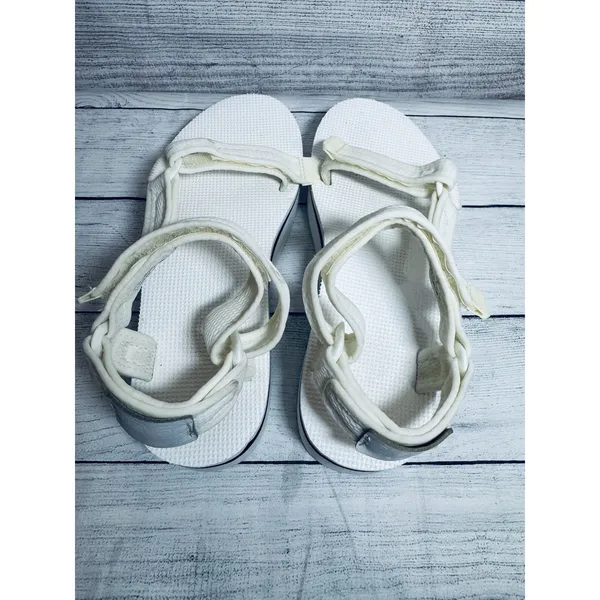 TEVA UNIVERSAL Mesh Brigth WHITE PLATFORM SANDALS SIZE USA  7 - Image 4