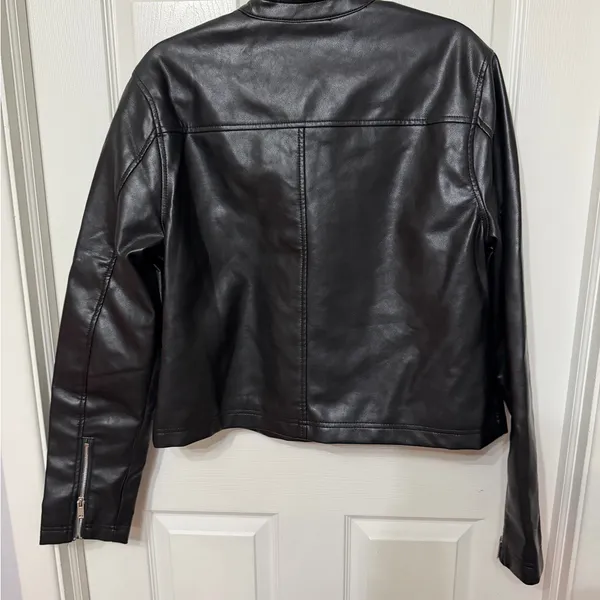 NWT Stoosh leather‎ moto jacket black size XL - Image 5