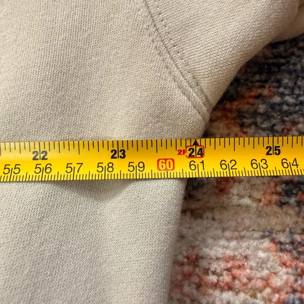 Comfrt Ways to Show Love Hoodie Sand Beige Overesized Size Small - Image 9