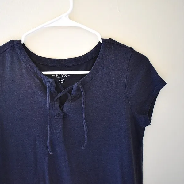 2/$15‎ XS- Mix Australian Navy Sheath Dress - Image 2