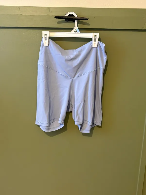 Aerie Light Blue High Rise Bike Shorts - Image 2